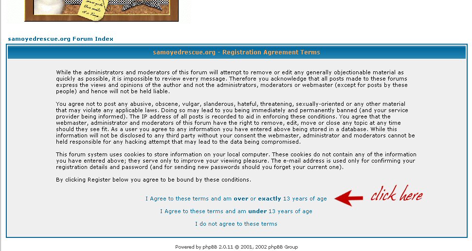 2. Agree to Terms